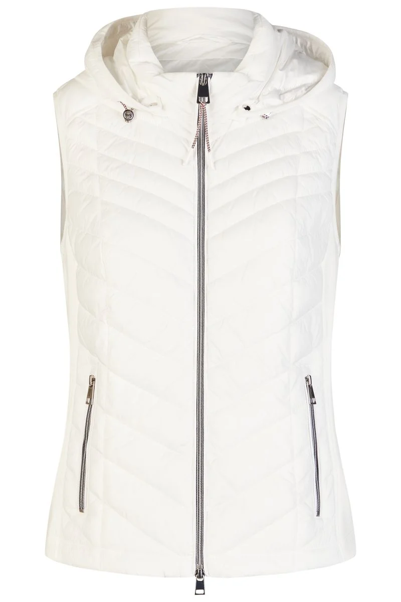 Weste Stepp mit Kapuze