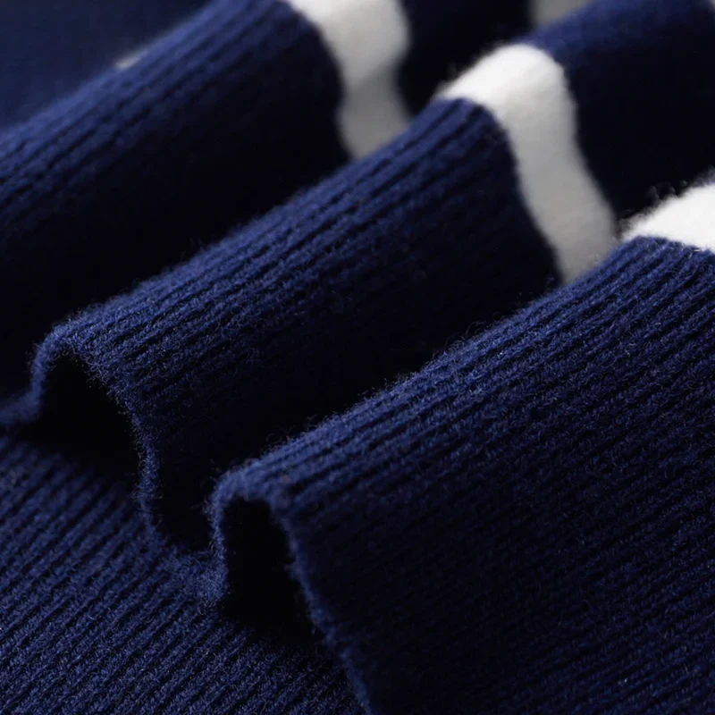 Elegant Striped Wool Sweater