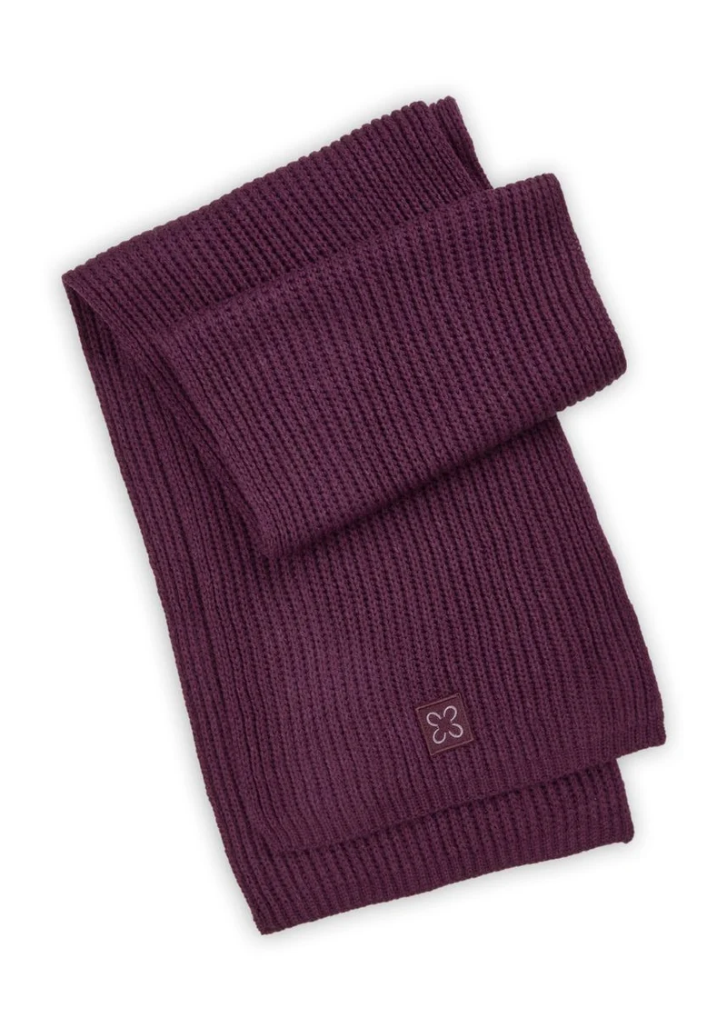 KNITTED SCARF ACRYL/WOOL SOLID gree