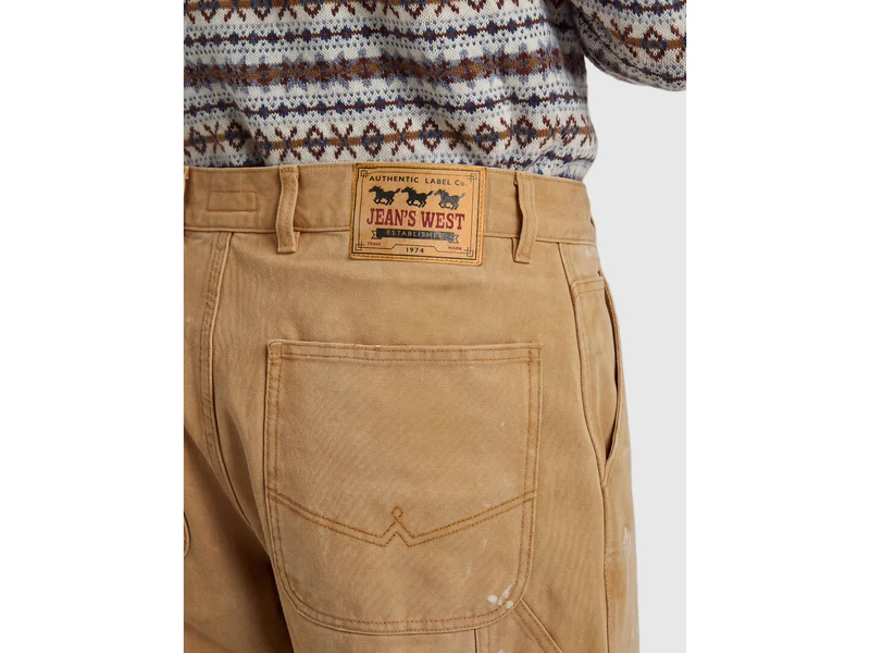 Jeans im Vintage-Waschungs-Workwear-Stil
