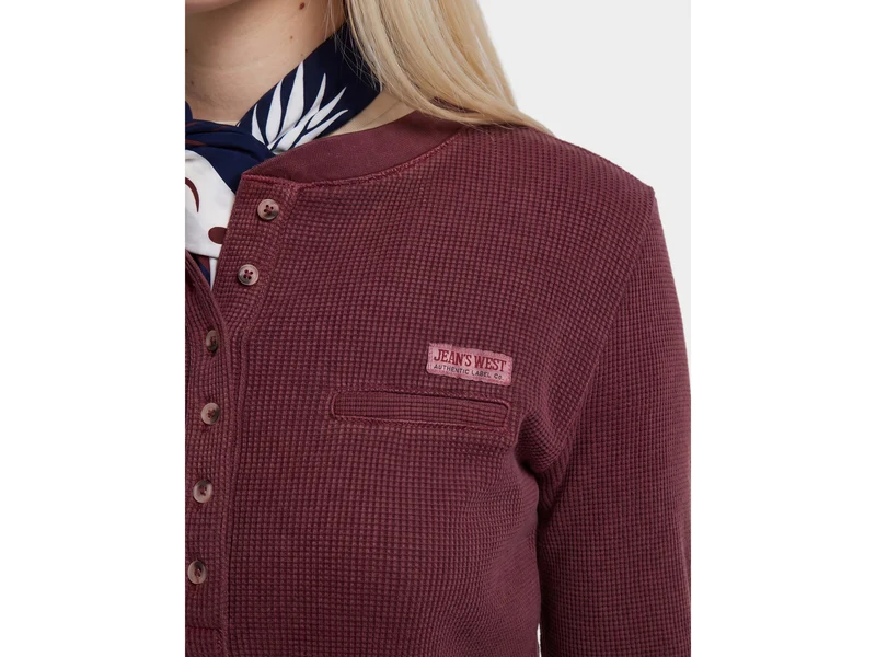 Henley-T-Shirt im Vintage-Stil