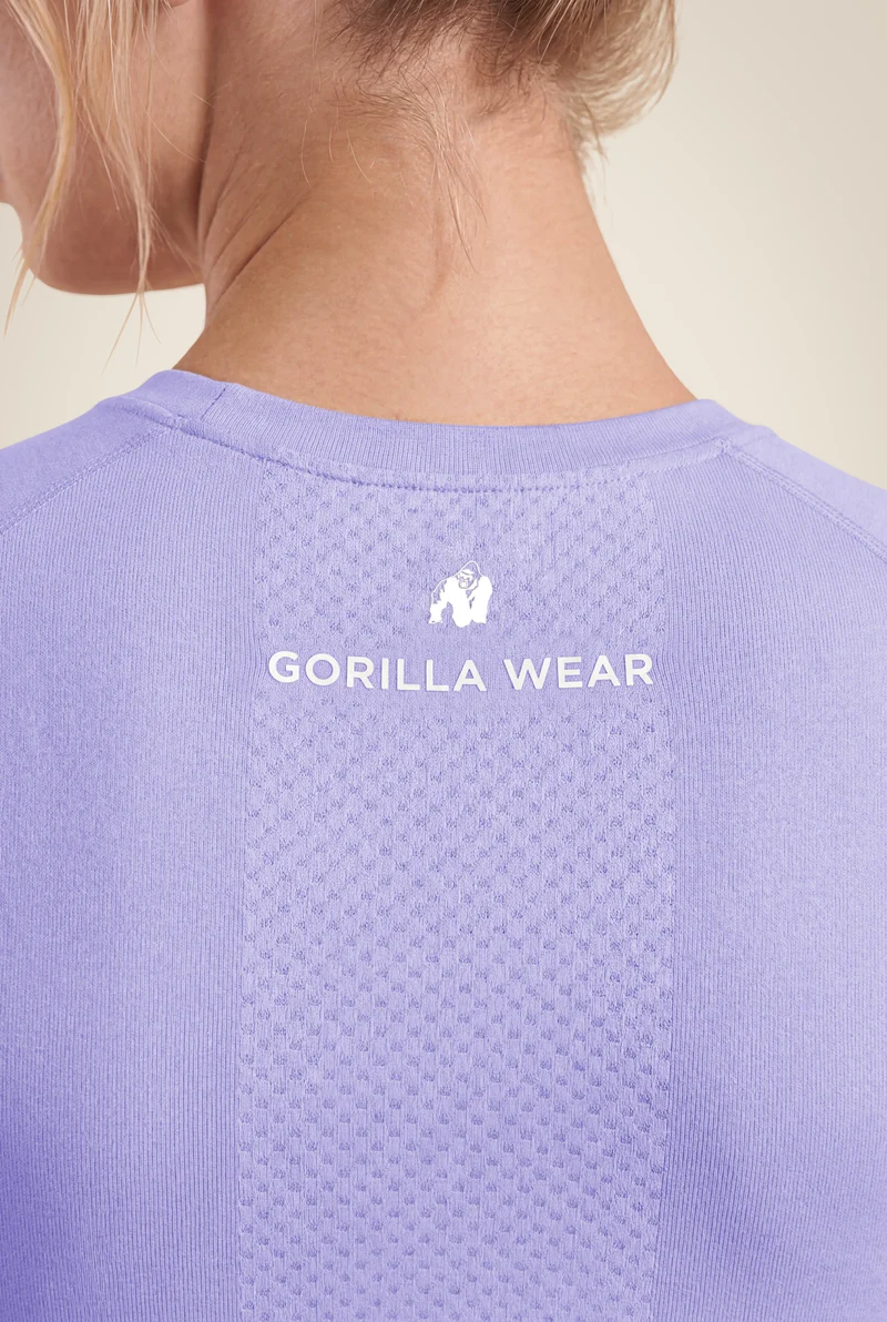 Selah Seamless Crop Top - Lilac