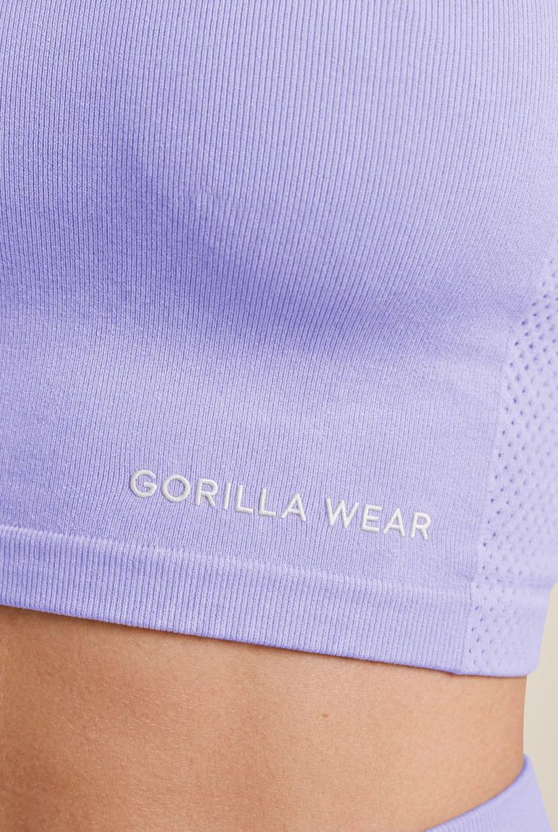 Selah Seamless Crop Top - Lilac