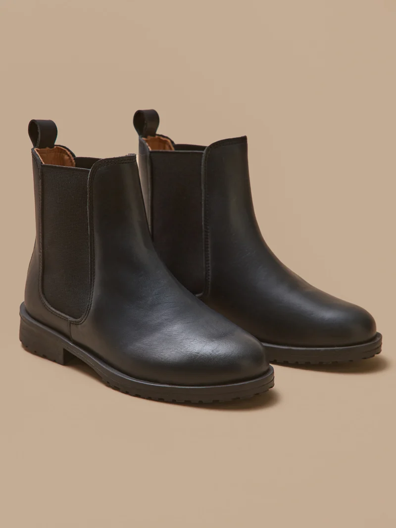 Mädchen-Chelsea-Boots aus Leder