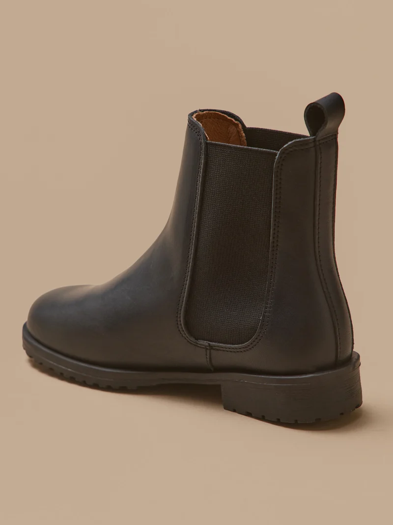 Mädchen-Chelsea-Boots aus Leder