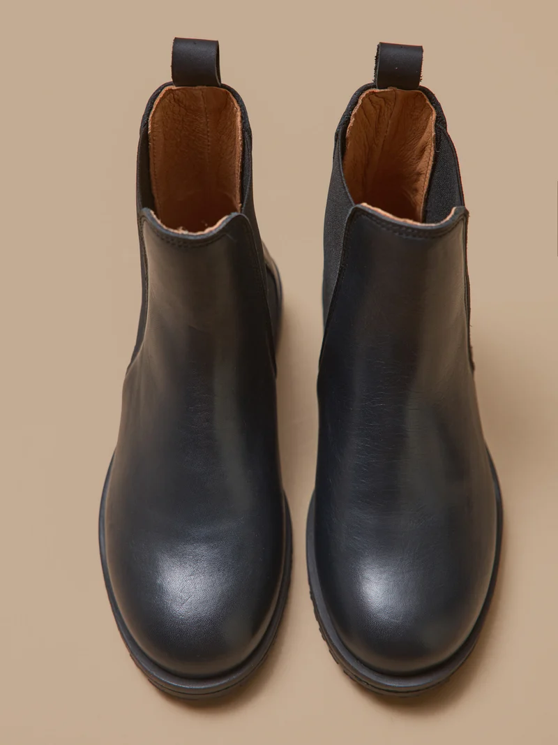 Mädchen-Chelsea-Boots aus Leder