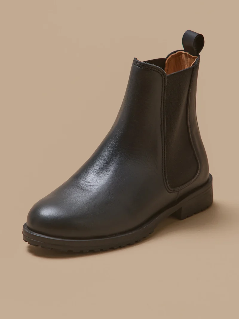 Mädchen-Chelsea-Boots aus Leder