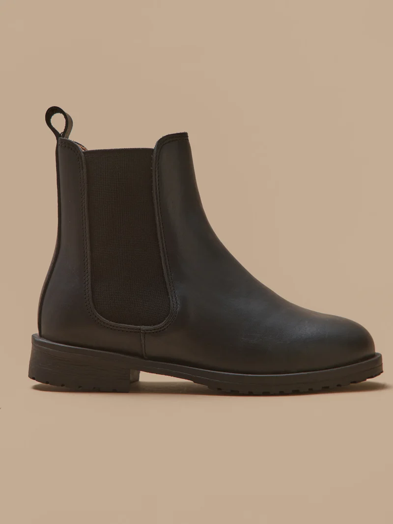 Mädchen-Chelsea-Boots aus Leder