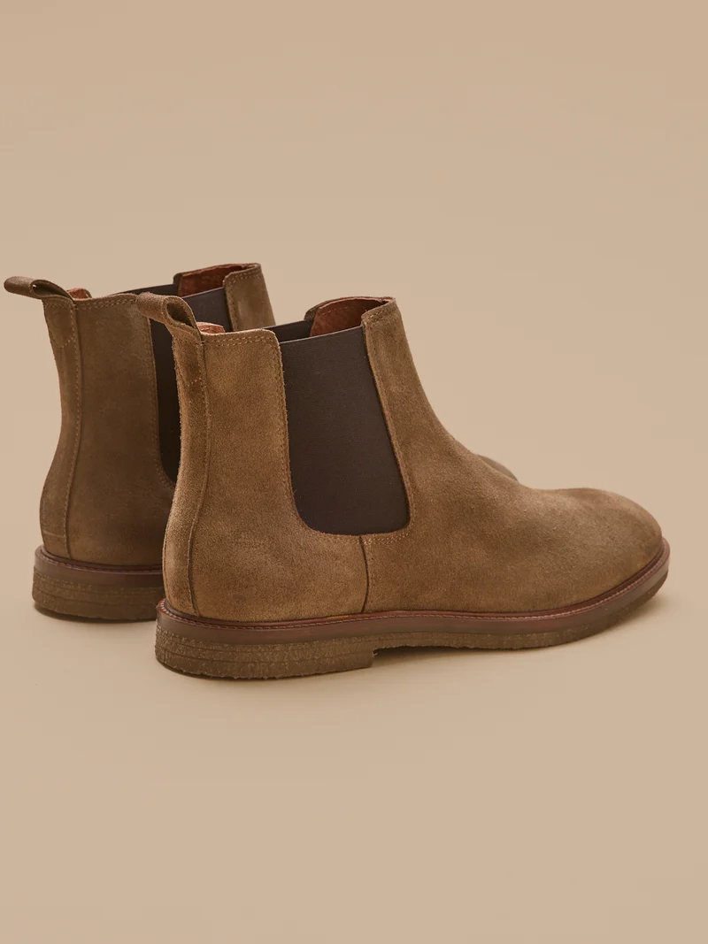 Herren-Chelsea-Boots aus Veloursleder