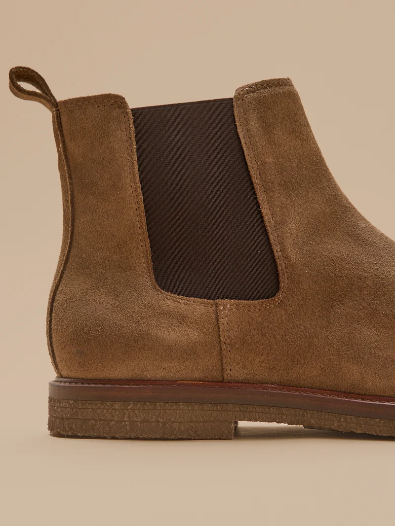 Herren-Chelsea-Boots aus Veloursleder
