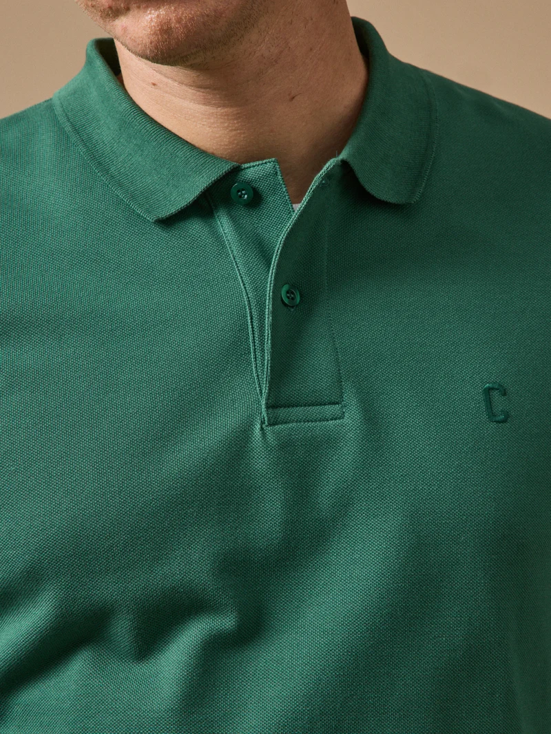 Herren-Polo aus Pikee-Strik aus Bio-Baumwolle