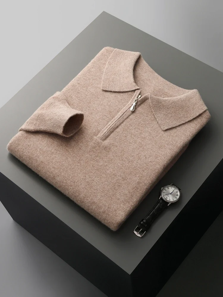 Elegant Cashmere Polo Sweater
