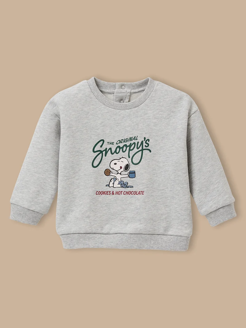 Baby Sweatshirt Cyrillus X PEANUTS™ – Kollektion « Snoopy »