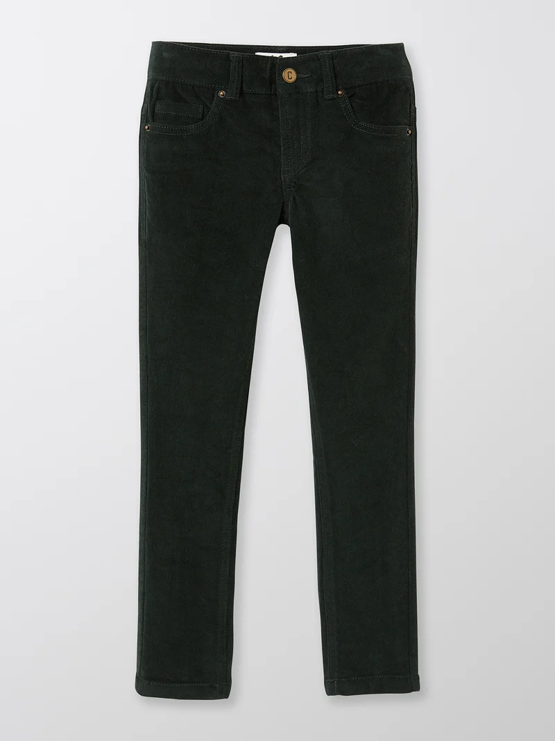 Jungen Slim Fit Hose aus Velours