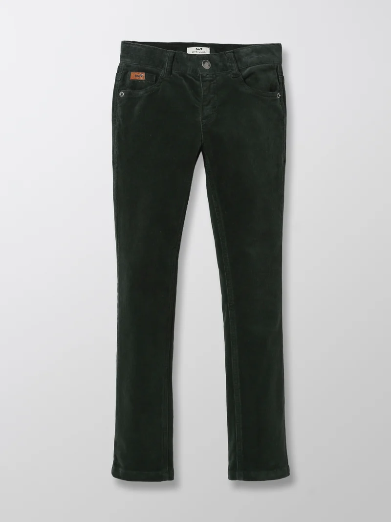 Jungen Slim Fit Hose aus Velours