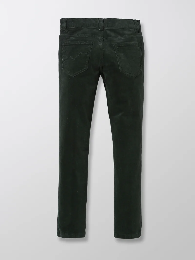 Jungen Slim Fit Hose aus Velours