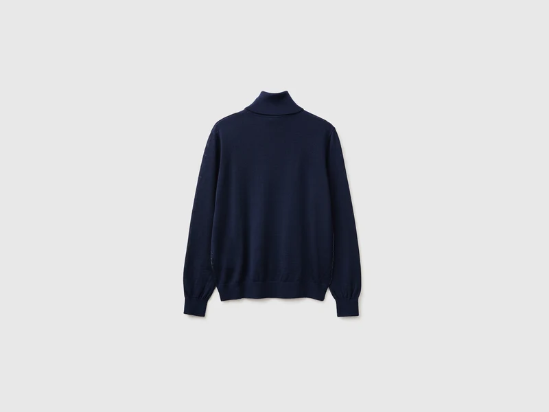 Rollkragenpullover aus reiner Merinowolle