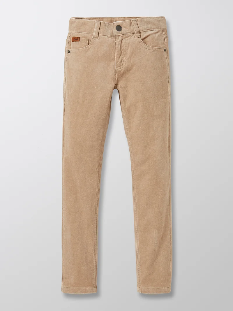 Jungen Slim Fit Hose aus Velours