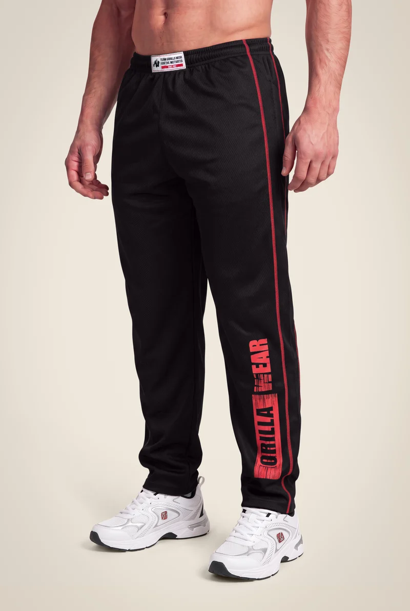 Wallace Mesh Pants - Black/Red