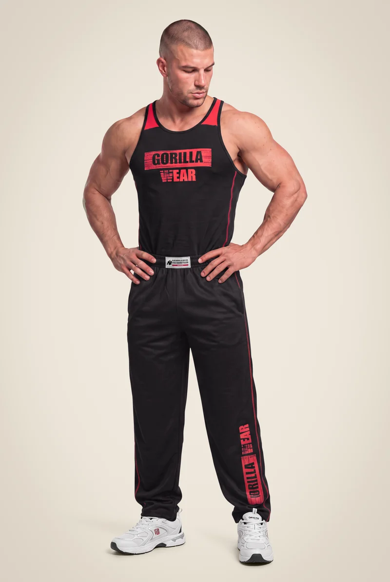 Wallace Mesh Pants - Black/Red