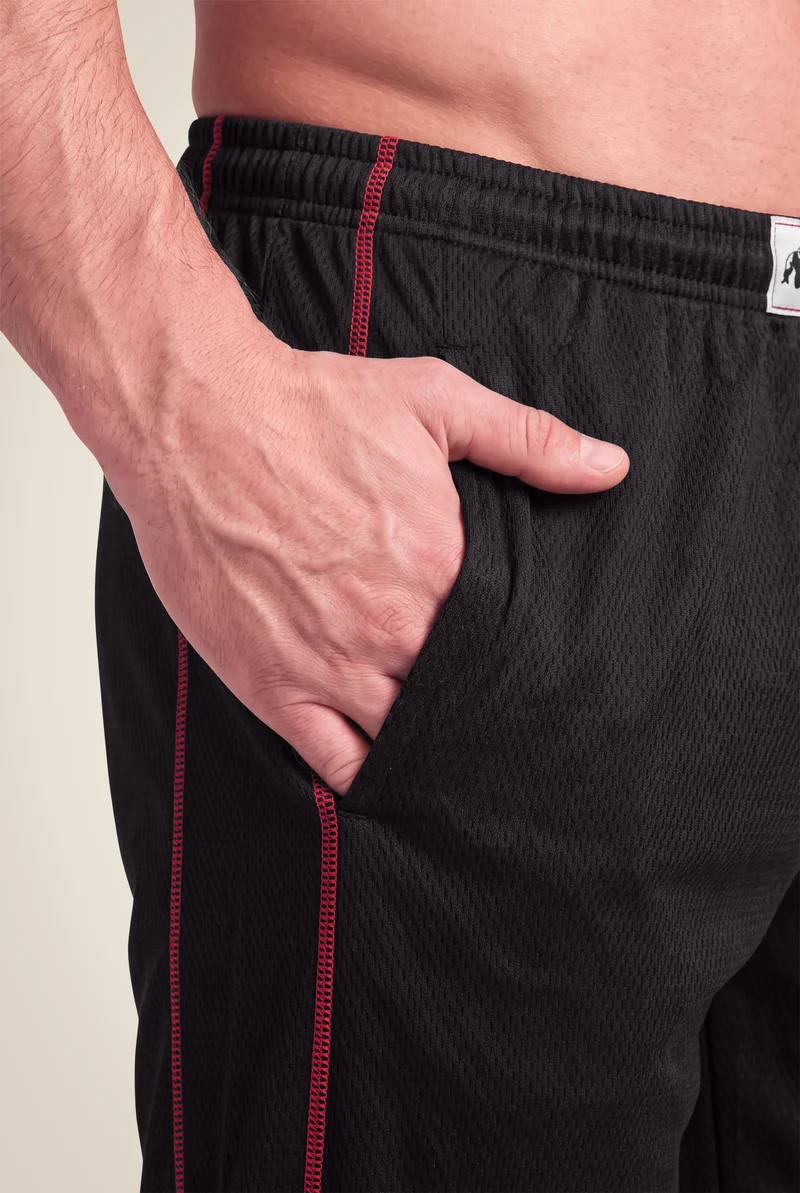 Wallace Mesh Pants - Black/Red
