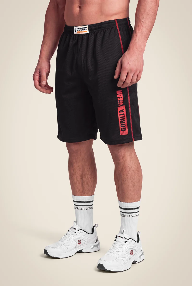 Wallace Mesh Shorts - Black/Red