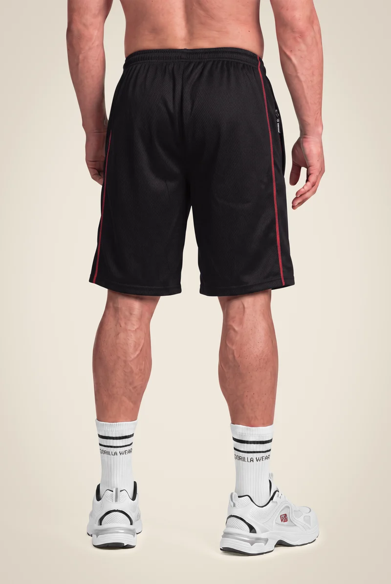 Wallace Mesh Shorts - Black/Red