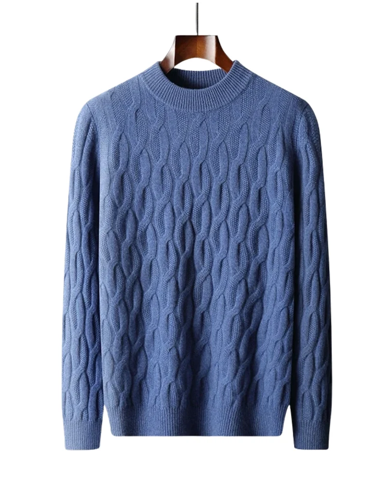 Elegant Pattern Cashmere Sweater