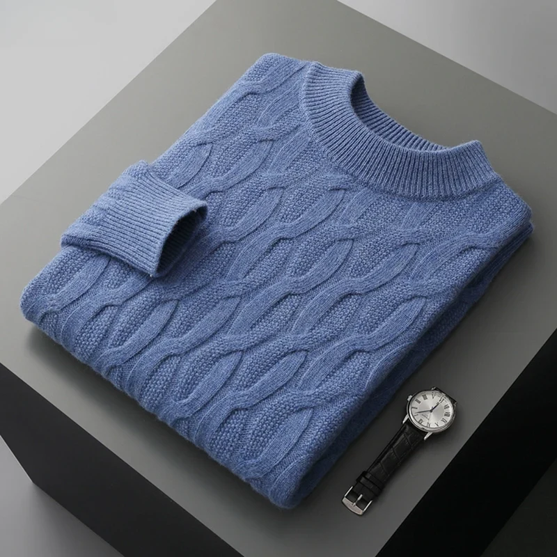 Elegant Pattern Cashmere Sweater