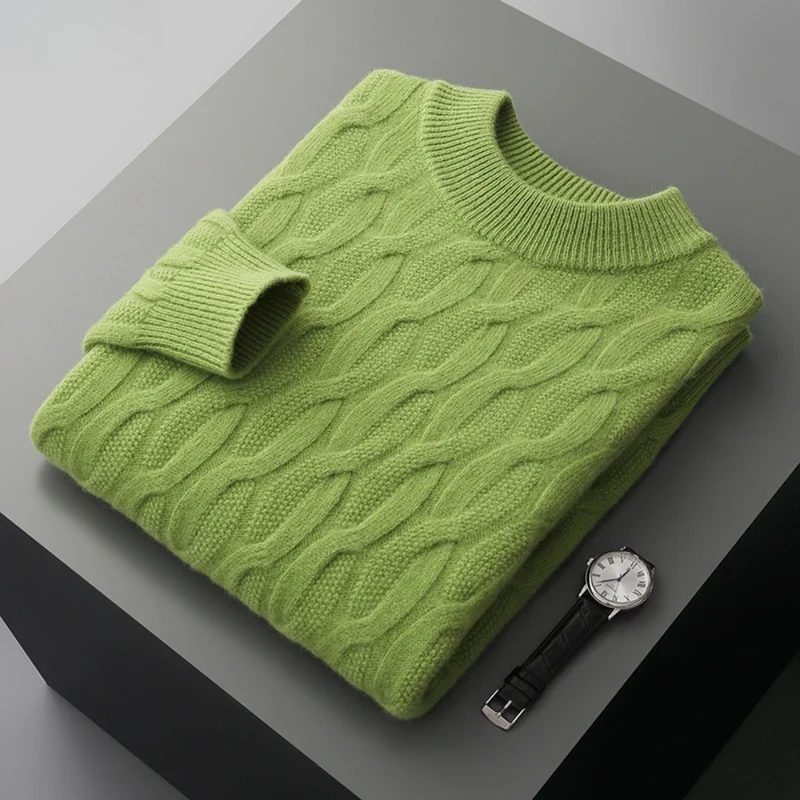 Elegant Pattern Cashmere Sweater