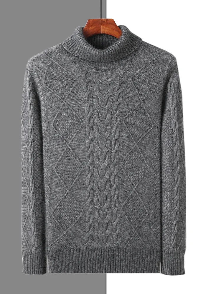 Elegant Pattern Cashmere Sweater
