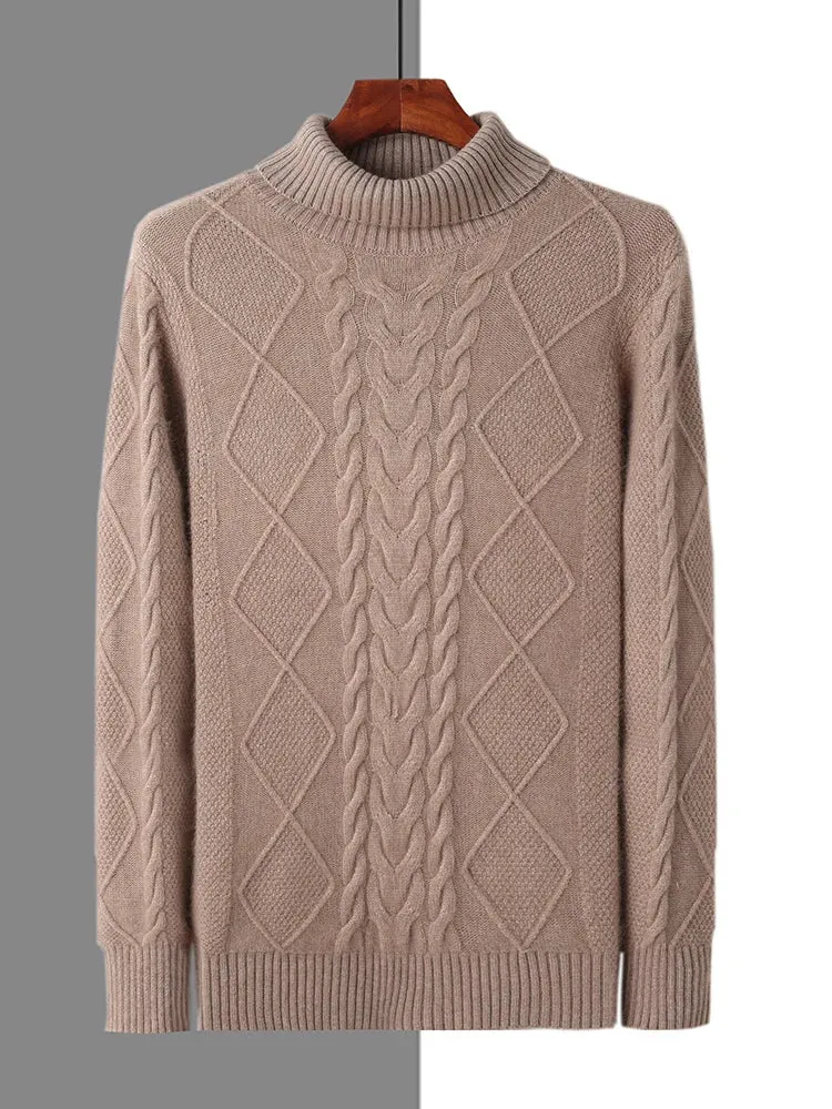 Elegant Pattern Cashmere Sweater