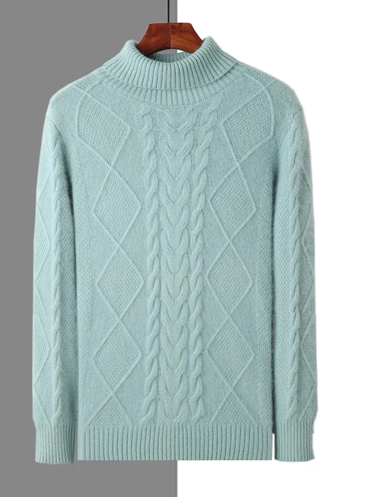 Elegant Pattern Cashmere Sweater