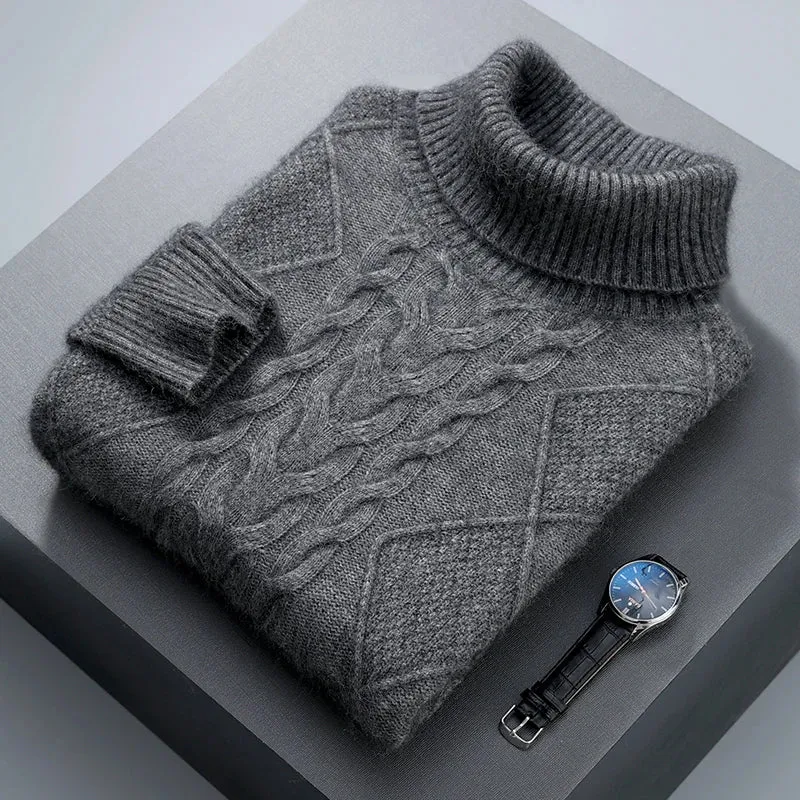 Elegant Pattern Cashmere Sweater