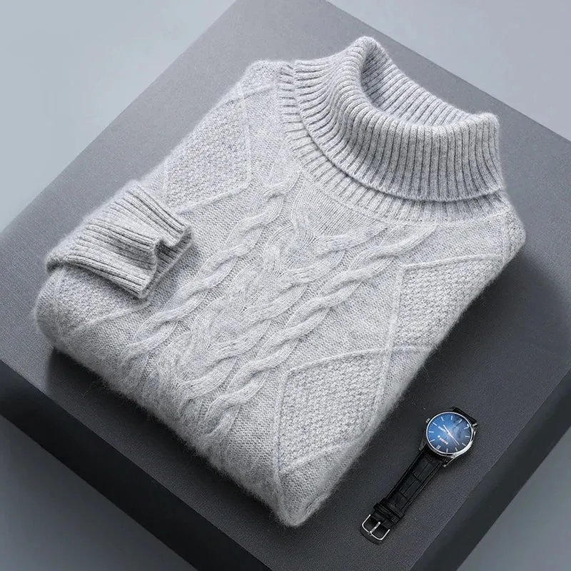 Elegant Pattern Cashmere Sweater