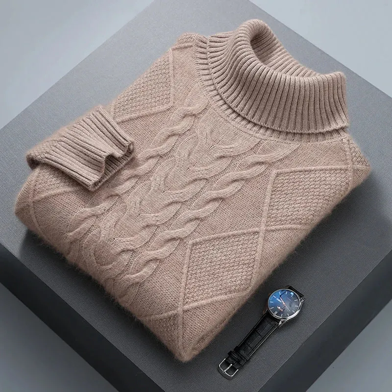 Elegant Pattern Cashmere Sweater