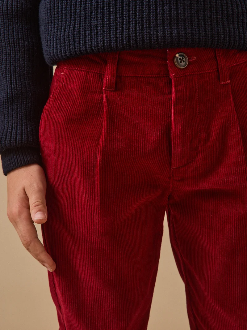 Jungen-Chinohose aus Velours