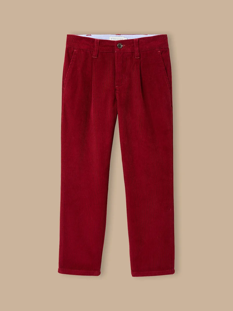Jungen-Chinohose aus Velours