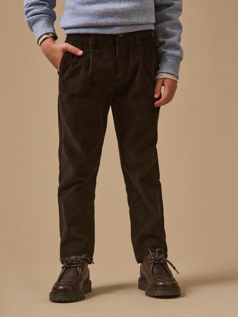 Jungen-Chinohose aus Velours