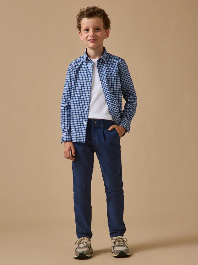 Jungen-Chinohose aus Velours