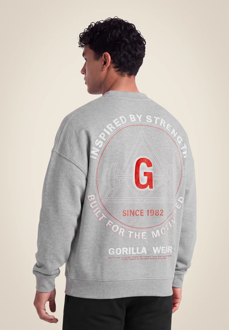 Leeds Oversized Sweater - Light Gray Melange