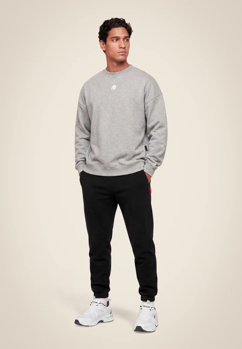 Leeds Oversized Sweater - Light Gray Melange