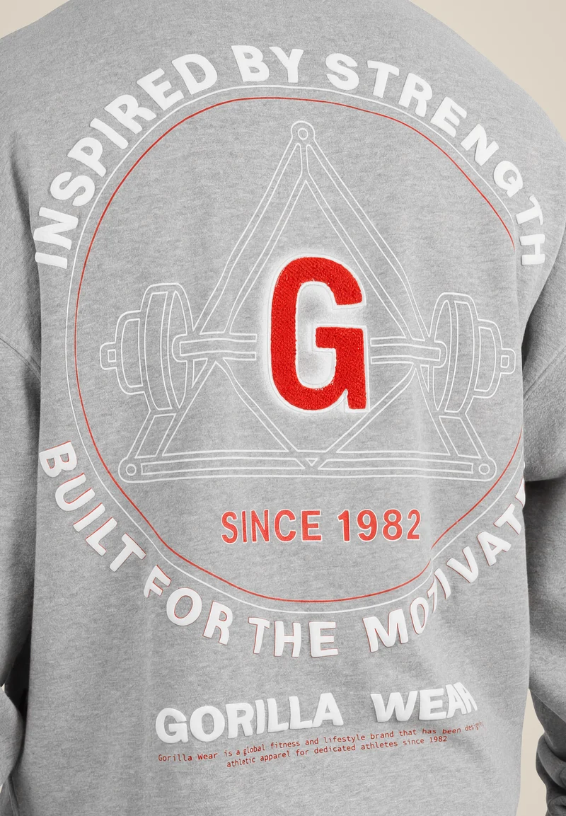 Leeds Oversized Sweater - Light Gray Melange
