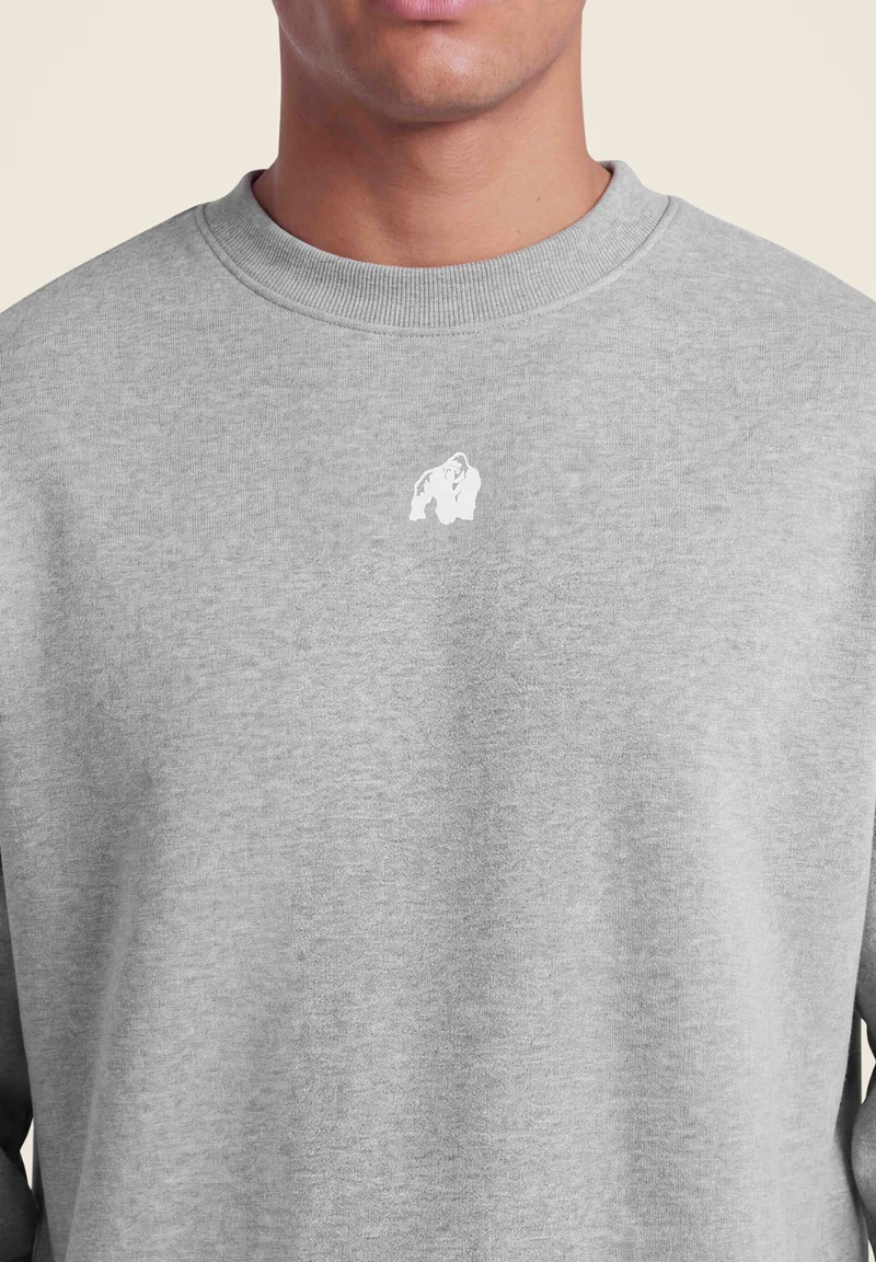 Leeds Oversized Sweater - Light Gray Melange