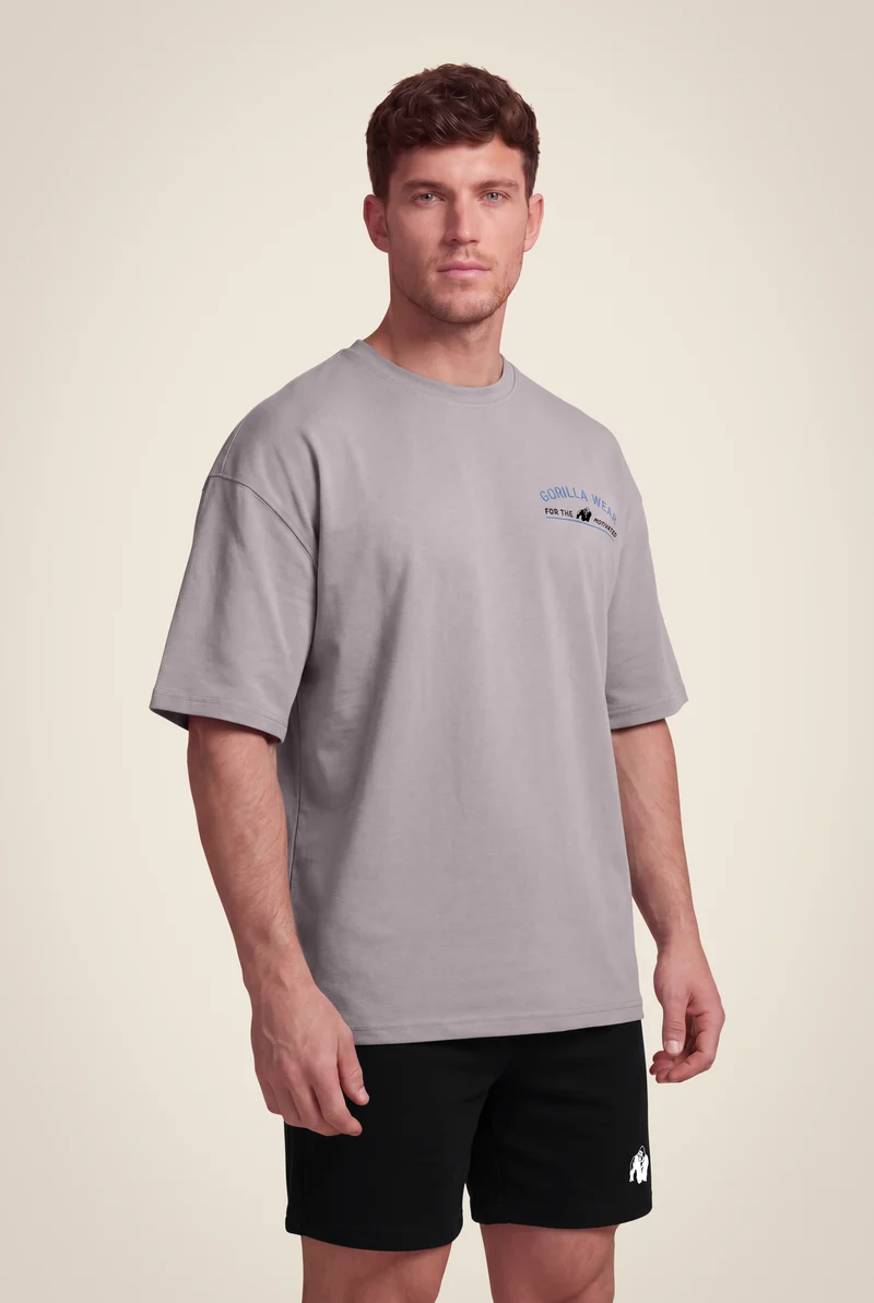 Macon Oversized T-Shirt - Light Gray