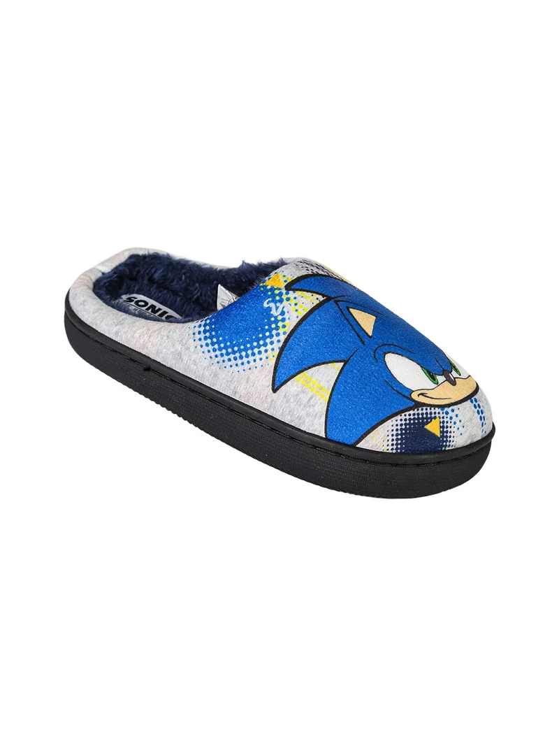 Pantofole da bambino aperte dietro - grigio