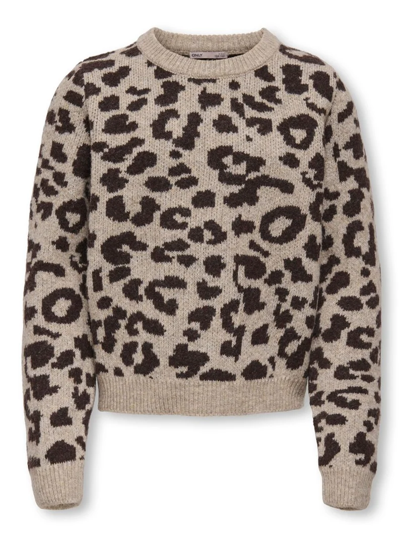 KOGDORA LIFE LEO L/S O-NECK KNT