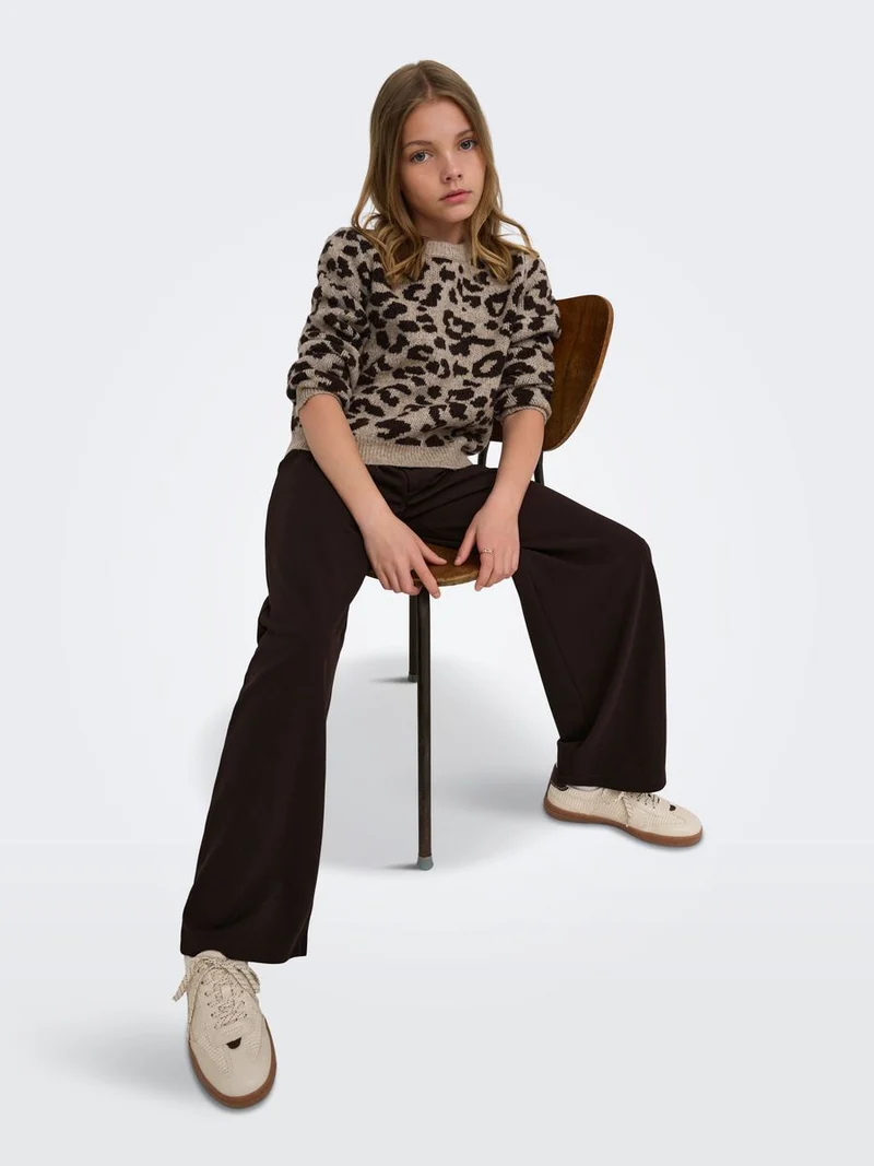 KOGDORA LIFE LEO L/S O-NECK KNT