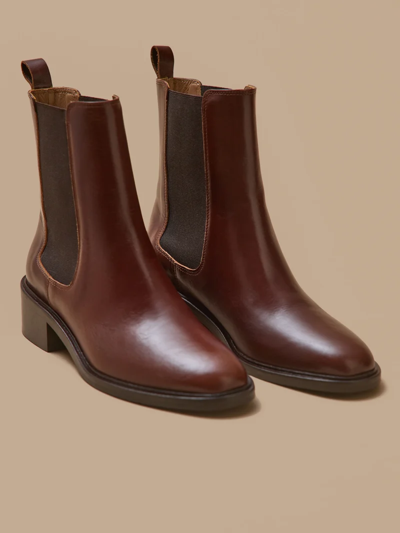 Damen-Chelsea-Boots aus Leder