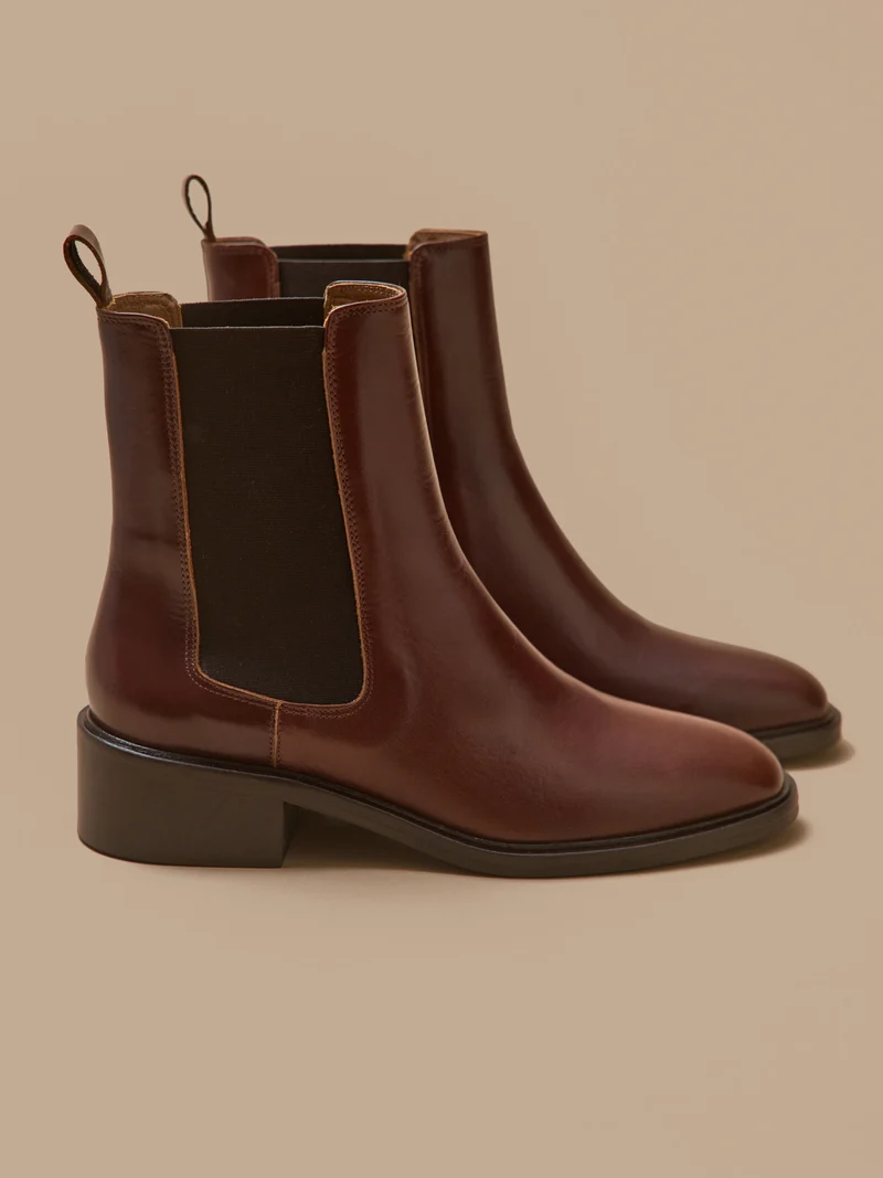 Damen-Chelsea-Boots aus Leder